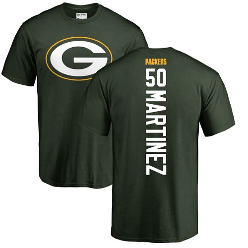 Men Green Bay Packers Green #50 Martinez Blake Backer Nike NFL T Shirt->nfl t-shirts->Sports Accessory